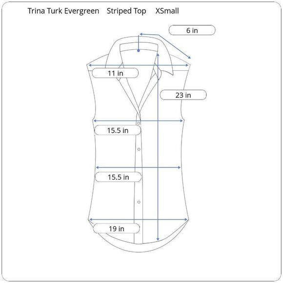 Trina Turk Evergreen Striped Ruffle Front Tank Top - Picture 6 of 6